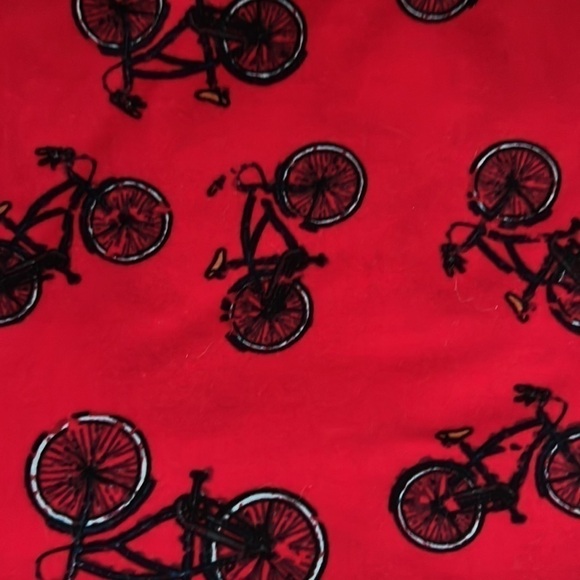NEW!!! Bicycle OS leggings Lularoe Red - Picture 3 of 5